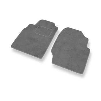 Alfombrillas de Velour adecuadas para Nissan Almera II Hatchback, Berlina (2000-2006) - alfombras para coche - Premium color gris