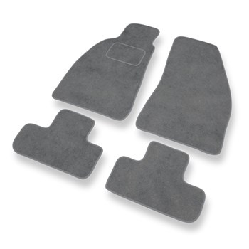 Alfombrillas de Velour adecuadas para Alfa Romeo Spider V (1994-2006) - alfombras para coche - Premium color gris