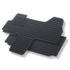 Alfombrillas de goma adecuadas para Fiat Ducato III Furgoneta (2007-2014) - alfombras para coche - negro - 2 unidades