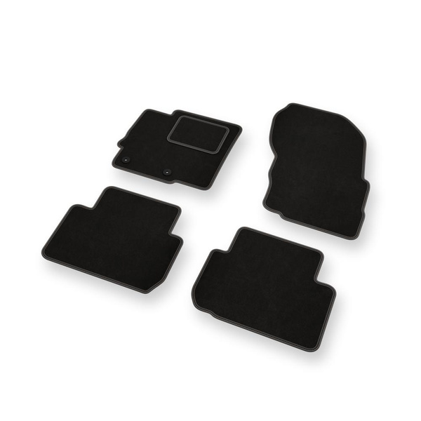 Alfombrillas de Velour adecuadas para Mitsubishi Eclipse Cross SUV (2018-....) - alfombras para coche - Premium color negro