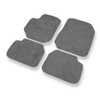 Alfombrillas de Velour adecuadas para Fiat Croma II Familiar, Liftback (2005-2011) - alfombras para coche - Premium color gris