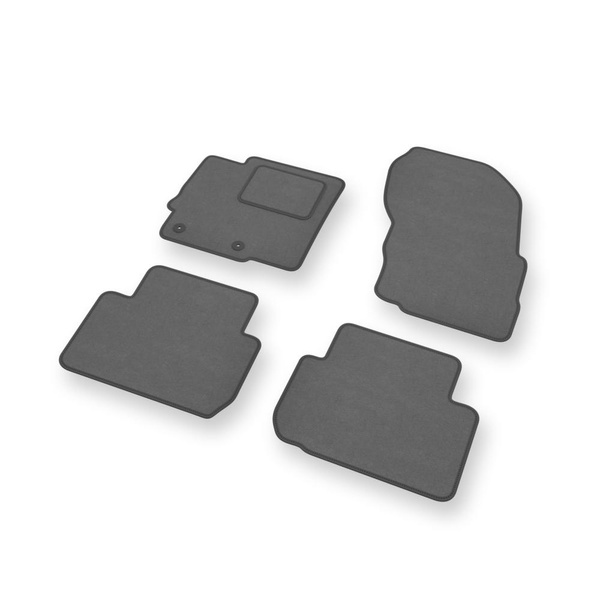 Alfombrillas de Velour adecuadas para Mitsubishi Eclipse Cross SUV (2018-....) - alfombras para coche - Premium color gris