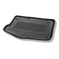 Alfombra para maletero adecuada para Hyundai i10 I PA Hatchback (2008-2013) - Protector maletero - Alfombrilla maletero antideslizante - parte inferior del maletero; con rueda de repuesto provisional o kit de reparación