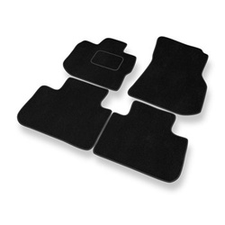Alfombrillas de Velour adecuadas para BMW X3 SAV (2018-2024) - alfombras para coche - Premium color negro