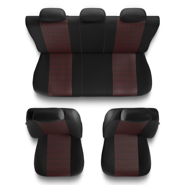 Fundas universales para asientos de coche para Alfa Romeo Giulia (2015-....) - PF-RD