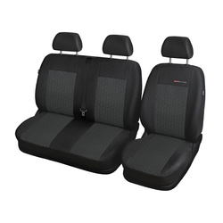 Fundas de asientos hechas a medida para Renault Trafic II Furgoneta, Bus (2001-2014) solo asientos delanteros - 1+2 - E1