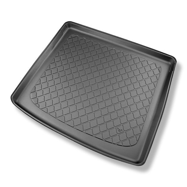 Alfombra para maletero adecuada para Audi Q3 F3 SUV (08.2018-....) - Protector maletero - Alfombrilla maletero antideslizante - parte superior del maletero (entrada de carga plana); base móvil en la posición más alta; también versión Quattro