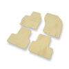 Alfombrillas de Velour adecuadas para Mitsubishi ASX SUV (2010-2021) - alfombras para coche - Premium color beige