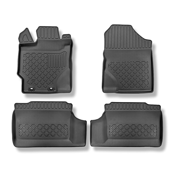 Alfombrillas de TPE adecuadas para Toyota Yaris III Hatchback (09.2011-08.2020) - alfombras para coche