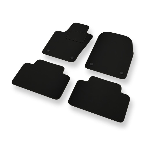Alfombrillas de fieltro adecuadas para Jeep Grand Cherokee IV SUV (2010-2021) - alfombras para coche - color negro