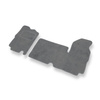 Alfombrillas de Velour adecuadas para Renault Master II Furgoneta (1997-2010) 3 plazas - alfombras para coche - Premium color gris