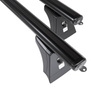 Portaequipajes de techo adecuadas para Opel Meriva B Monovolumen (2010-2017) - baca negra para coche - barras para techo de coche - puntos de montaje - aluminio