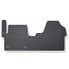 Alfombrillas de goma adecuadas para Fiat Scudo III Furgoneta (2021-....) - alfombras para coche - negro - 1 unidad