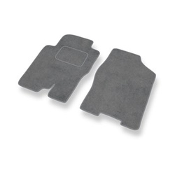 Alfombrillas de Velour adecuadas para Nissan Pathfinder R51 SUV (2005-2014) - alfombras para coche - Premium color gris