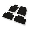 Alfombrillas de Velour adecuadas para Jeep Grand Cherokee IV SUV (2010-2021) - alfombras para coche - Premium color negro