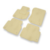 Alfombrillas de Velour adecuadas para BMW 3 M3 II E36 Compact, Coupé, Cabrio, Berlina, Touring (1992-1999) - alfombras para coche - Premium color beige