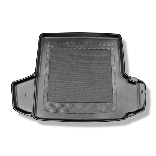 Alfombra para maletero adecuada para Skoda Octavia III 5E Familiar (05.2013-05.2020) - Protector maletero - Alfombrilla maletero antideslizante - parte superior del maletero (entrada de carga plana); con compartimento izquierdo y derecho; posibilidad de c