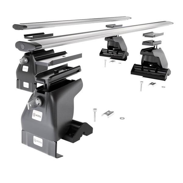 Portaequipajes de techo adecuadas para Dodge Durango III SUV (2011-....) - baca plata para coche - barras para techo de coche - sin puntos de montaje - aluminio