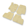 Alfombrillas de Velour adecuadas para Opel Astra G Caravan, Coupé, Hatchback, Cabrio, Berlina (1998-2009) - alfombras para coche - Premium color beige