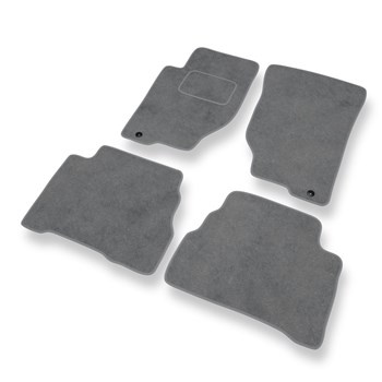 Alfombrillas de Velour adecuadas para Kia Sorento I (2002-2009) - alfombras para coche - Premium color gris