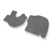 Alfombrillas de Velour adecuadas para Hyundai H100 Furgoneta (1992-2006) - alfombras para coche - Premium color gris