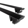 Portaequipajes de techo adecuadas para Dacia Duster II SUV (2018-2024) - baca negra para coche - barras para techo de coche - railing - aluminio