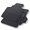 Alfombrillas de goma adecuadas para Audi A3 8P Hatchback, Sportback (2003-2012) - alfombras para coche - negro - 4 unidades