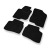 Alfombrillas de Velour adecuadas para Hyundai i30 I CW, Hatchback (2007-2011) - alfombras para coche - Premium color negro