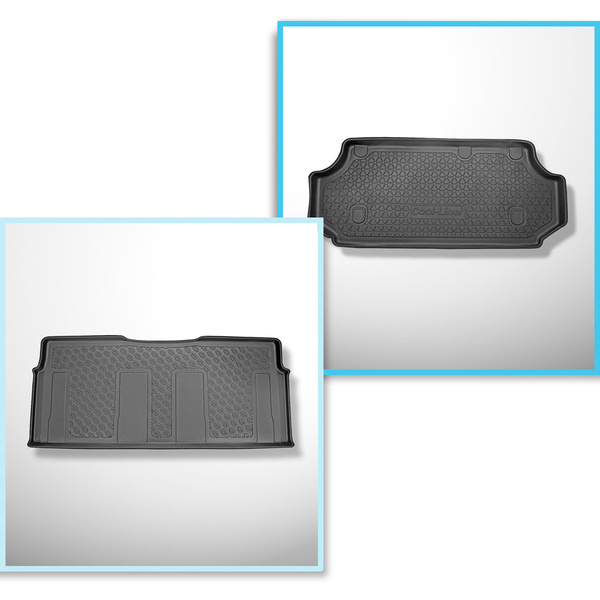 Conjunto de alfombrilla para maletero y alfombrillas para el interior del coche TPE para: Mercedes-Benz Vito BASE Tourer (10.2014-....) - tras la tercera fila de asientos; versión larga (distancia entre ejes 3.200 mm, longitud del coche 5.140 mm); segunda