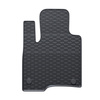 Alfombrillas de goma adecuadas para Fiat Panda III Hatchback (2012-....) - alfombras para coche - negro - 4 unidades