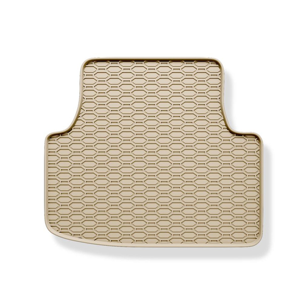 Alfombrillas de goma adecuadas para Skoda Octavia III Familiar, Liftback (2013-2020) - alfombras para coche - beige - 4 unidades
