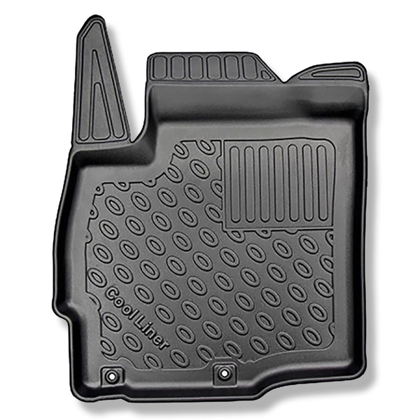 Alfombrillas de TPE adecuadas para Mitsubishi Outlander III SUV (09.2012-10.2021) - no adecuado para versión híbrida; sin la tercera fila - alfombras para coche