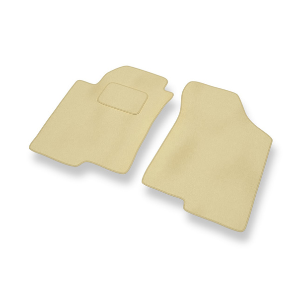 Alfombrillas de Velour adecuadas para Kia Cerato I Berlina (2003-2008) - alfombras para coche - Premium color beige