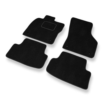 Alfombrillas de Velour adecuadas para Volkswagen Golf VII (2012-2020) - alfombras para coche - Premium color negro