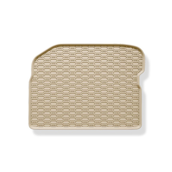 Alfombrillas de goma adecuadas para Skoda Octavia I Familiar, Liftback (1996-2010) - alfombras para coche - beige - 4 unidades