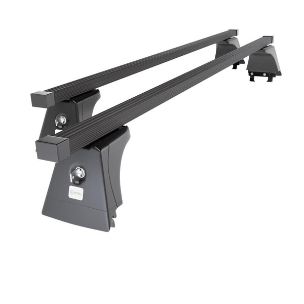 Portaequipajes de techo adecuadas para Opel Astra J mk IV Hatchback (2009-2015) - baca negra para coche - barras para techo de coche - puntos de montaje - acero