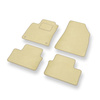 Alfombrillas de Velour adecuadas para Renault Clio V Hatchback (2019-....) - alfombras para coche - Premium color beige