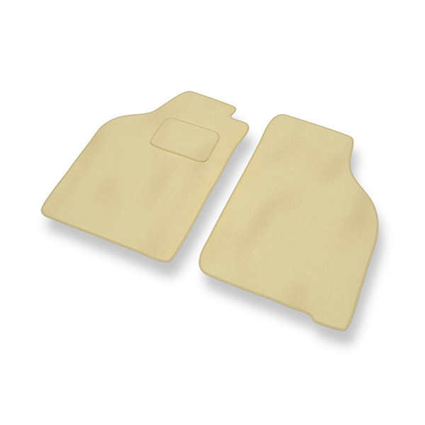 Alfombrillas de Velour adecuadas para Ford KA I Hatchback (1996-2008) - alfombras para coche - Premium color beige