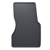 Alfombrillas de goma adecuadas para Renault Twingo III Hatchback (2014-2018) - alfombras para coche - negro - 2 unidades