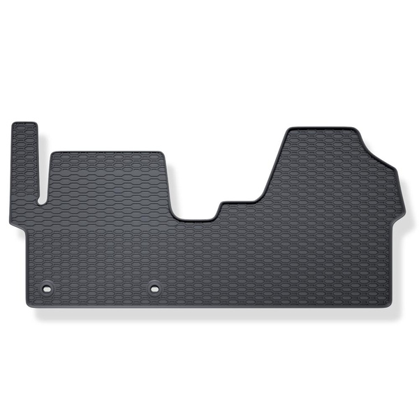 Alfombrillas de goma adecuadas para Toyota Proace II Furgoneta (2017-....) - alfombras para coche - negro - 1 unidad