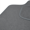 Alfombrillas de Velour adecuadas para Mercedes-Benz CLK II W209 Coupé, Cabrio (2002-2009) - alfombras para coche - Premium color gris