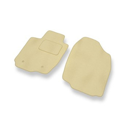 Alfombrillas de Velour adecuadas para Toyota RAV4 III SUV (2005-2012) - alfombras para coche - Premium color beige