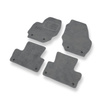 Alfombrillas de Velour adecuadas para Volvo XC60 I SUV (2008-2017) - alfombras para coche - Premium color gris