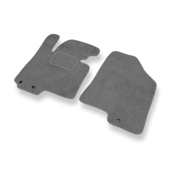 Alfombrillas de Velour adecuadas para Hyundai ix35 SUV (2010-2015) - alfombras para coche - Premium color gris