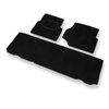 Alfombrillas de Velour adecuadas para Land Rover Defender II SUV (1990-2007) - alfombras para coche - Premium color negro