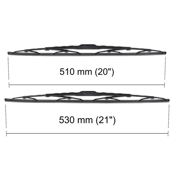 Escobillas limpiaparabrisas para la luna delantera para Alfa Romeo 156 Sportwagon (06.2000-12.2005) - escobillas estándar