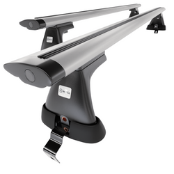 Portaequipajes de techo adecuadas para Renault Talisman Berlina (2016-2022) - baca plata para coche - barras para techo de coche - sin puntos de montaje - aluminio