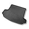 Conjunto de alfombrilla para maletero y alfombrillas para el interior del coche TPE PREMIUM para: Skoda Kodiaq SUV (03.2017-10.2023) - 7 plazas; 3a fila abatible