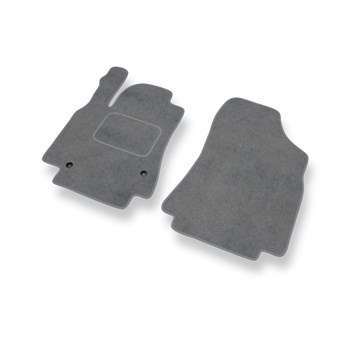 Alfombrillas de Velour adecuadas para Citroen Berlingo II (2008-2018) - alfombras para coche - Premium color gris