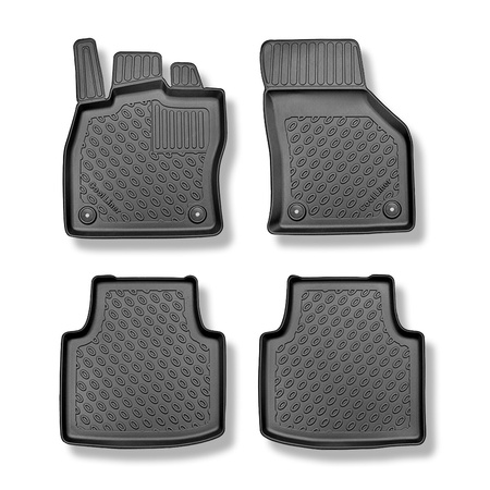 Alfombrillas de TPE adecuadas para Skoda Superb III Liftback (05.2015-....) - también con tracción híbrida - alfombras para coche